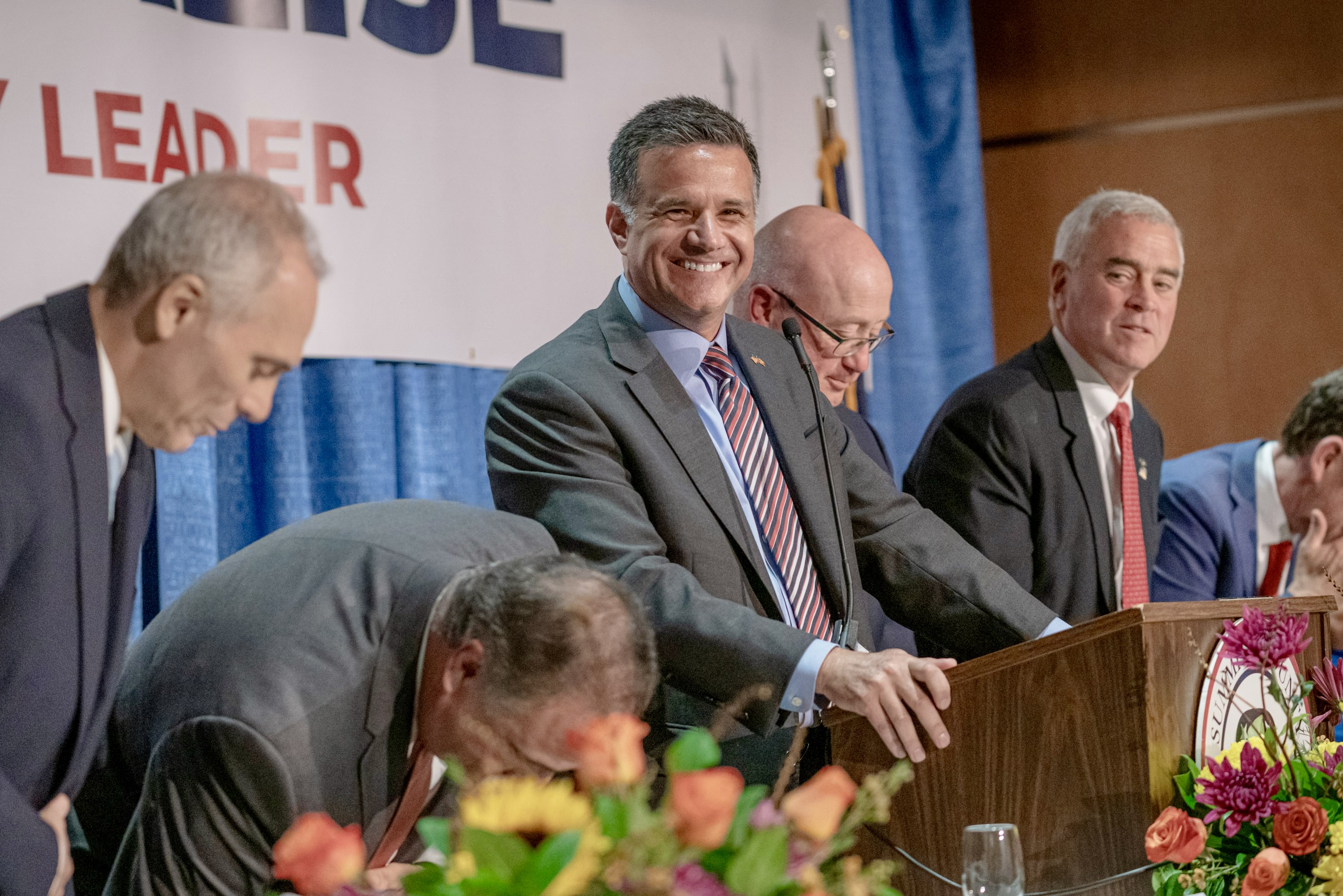 Kevin Coughlin at podium event